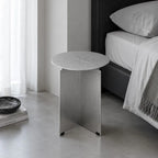 Axis Brushed Steel Side Table
