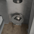 Orbis Brushed Steel Side Table