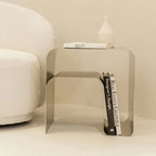 Vetra Brushed Steel Side Table