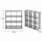 Tessera Brushed Steel Display Shelf
