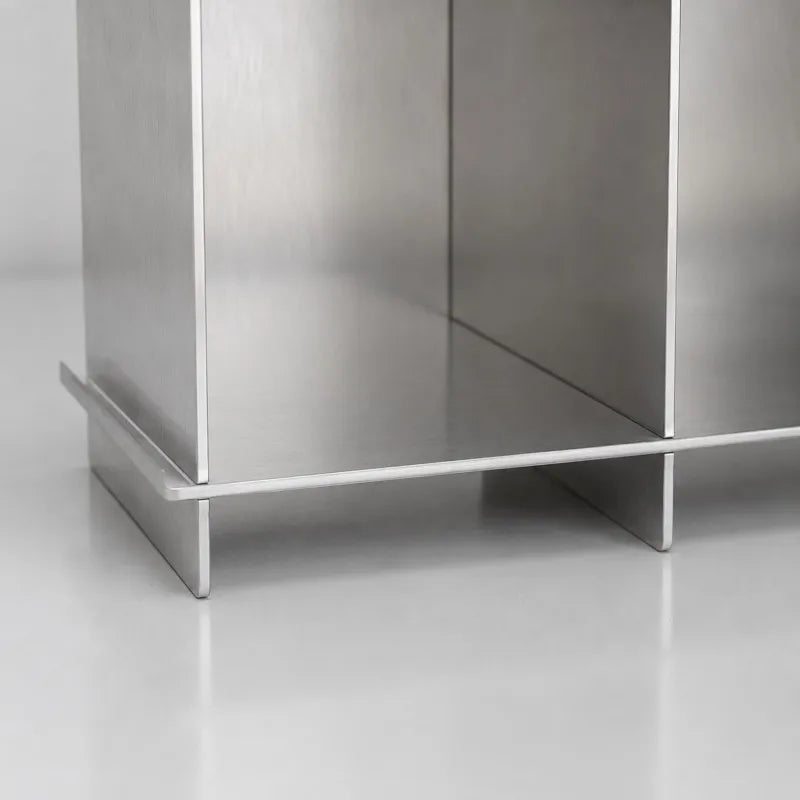 Tessera Brushed Steel Display Shelf