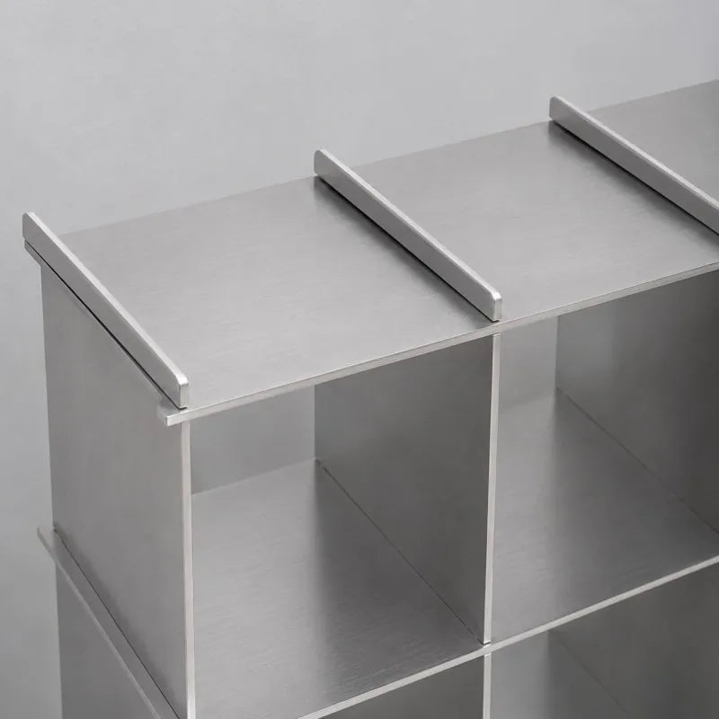 Tessera Brushed Steel Display Shelf