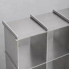 Tessera Brushed Steel Display Shelf