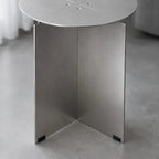 Axis Brushed Steel Side Table