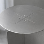 Axis Brushed Steel Side Table