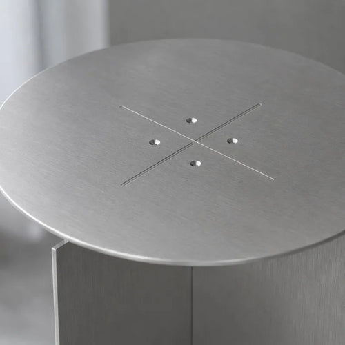 Axis Brushed Steel Side Table