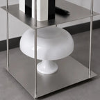 Atria Brushed Steel Three-Tier Shelf